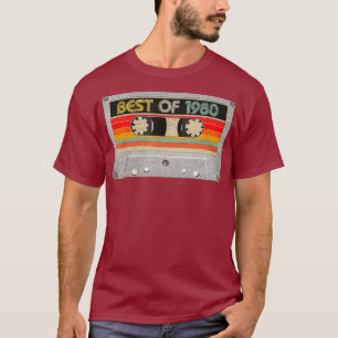 Best of 1980 41. Geburtstagsgeschenke Kassette Tap T-Shirt