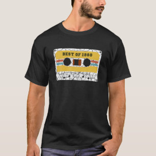 Best of 1980 41th Birthday Geschenke Kassette Tape T-Shirt