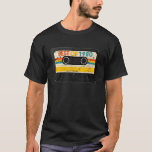 Best of 1980 43. Geburtstagskassettenband Vintag T-Shirt