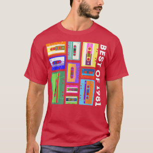 Best of 1981 Cassette Tape Shirt 80er 90s Retro Mi