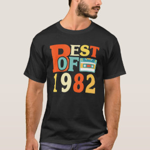Best Of 1982 39. Geburtstag Kassettenband Vintage T-Shirt