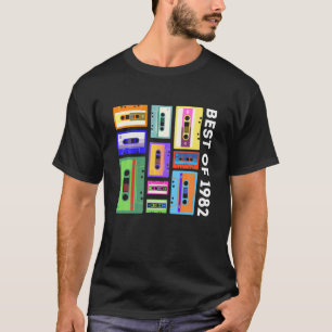 Best Of 1982 Kassettenband 80er 90er Retro Mixtape T-Shirt