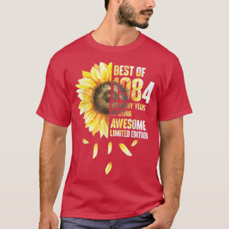 Best of 1984 Sonnenblumen Jahr der Geburt T-Shirt