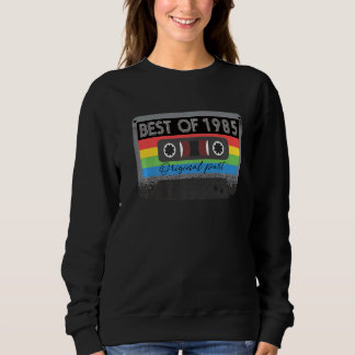 Best of 1985 Vintag Cassette Retro Geburtstag Sweatshirt