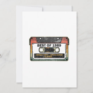 Best of 1989 Vintag Cassette Funny Geburtstagsgesc Einladung