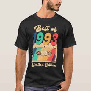 Best of 1993 Vintage Kassette Geburtstagsfrauen Mä T-Shirt