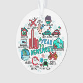 Best of 2020 Gedenkfeier Funny Acrylic Ornament (Vorderseite)