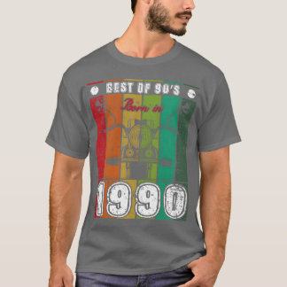 Best Of 90s Born In 1990 Classic Motorcycle friend T-Shirt