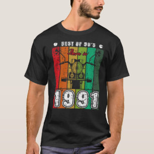 Best of 90's Geboren 1991 Classic Motorrad Birth T-Shirt