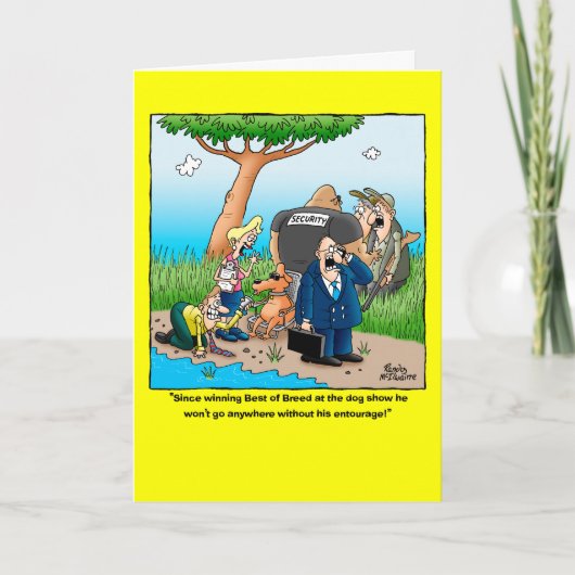 Best of Breed Funny Birthday Card Karte (Vorderseite)