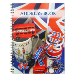 Best of British Souvenirs Adress Book Notizblock