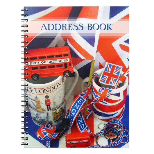 Best of British Souvenirs Adress Book Notizblock (Vorderseite)