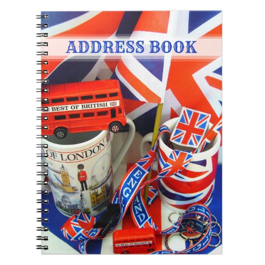 Best of British Souvenirs Adress Book Notizblock (Vorderseite)