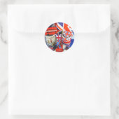 Best of British Souvenirs Runder Aufkleber (Tasche)