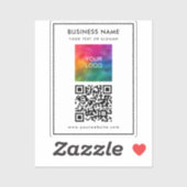 Best-of-Business-Logo-Text QR-Code-Vorlage Aufkleber (Blatt)