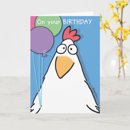 BEST OF CLUCK Birthday by Boynton Karte (Gelbe Blume)