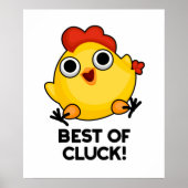 Best of Cluck Funny Chicken Puff Poster (Vorne)