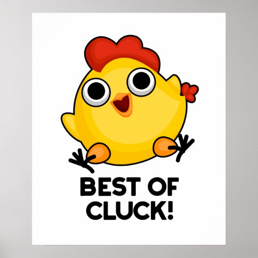 Best of Cluck Funny Chicken Puff Poster (Vorne)