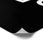 Best of Cluck Funny Chicken Pun Dark BG Poster (Ecke)