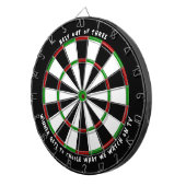 "BEST OF DREI" Custom Darts Game Prize Dartscheibe (Vorderseite rechts)