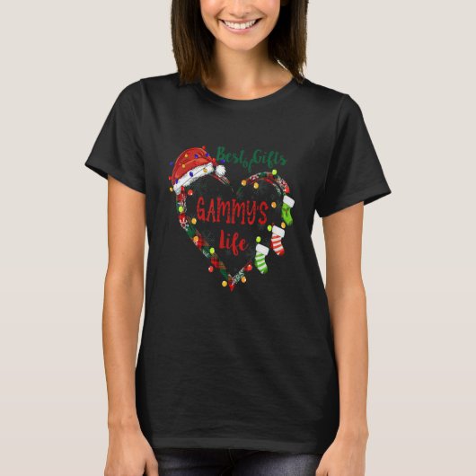 Best of in Gammy's Life Heart Christmas Light T-Shirt (Vorderseite)