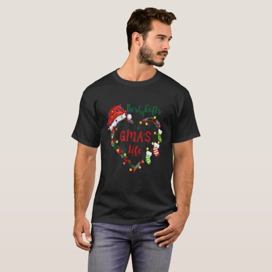 Best of In Gmas Lebensherz Weihnachtslicht T-Shirt (Vorne ganz)