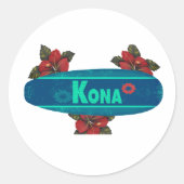 Best of Kona Runder Aufkleber (Vorderseite)