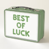 Best of Luck Clovers Greeting Metall Brotdose (Rückseite)