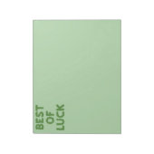 Best of Luck Clovers Greeting Notizblock (Rotiert)