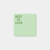 Best of Luck Clovers Greeting Post-it Klebezettel (Vorderseite)