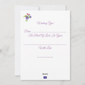 Best of Luck Flat Card Feiertagskarte (Rückseite)