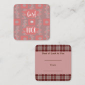 Best of Luck Note Card Mitteilungskarte (Vorne/Hinten)