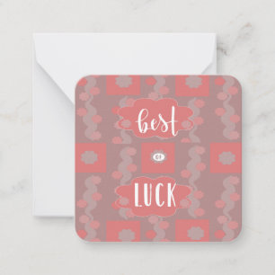 Best of Luck Note Card Mitteilungskarte
