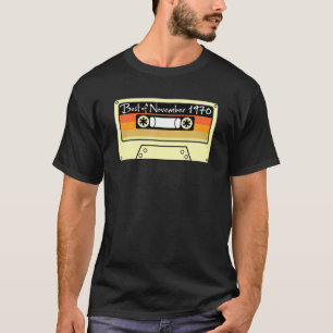 Best of November 1970 Geburtstag Cassette Mix Tape T-Shirt