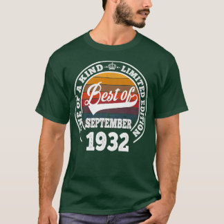 Best of September 1932 90. Geburtstagsgeschenk für T-Shirt