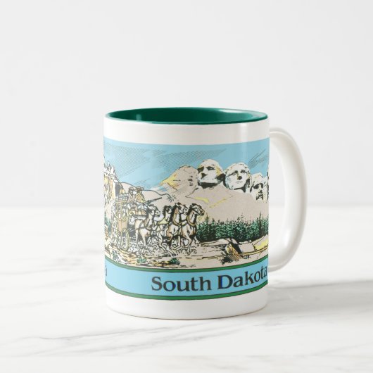 Best of South Dakota Zweifarbige Tasse (VorderseiteRechts)