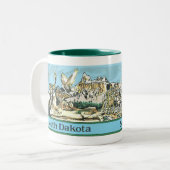 Best of South Dakota Zweifarbige Tasse (Vorderseite Links)