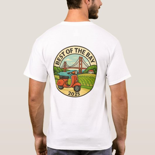 Best of the Bay 2025 - T-shirt (white) (Rückseite)