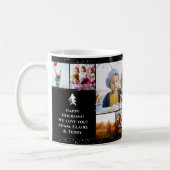 Best Oma Christmas 5 Fotos Collage Gitter schwarz Kaffeetasse (Links)