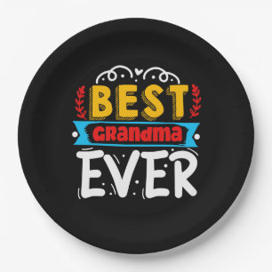Best Oma Ever Mother Dinner Party Pappteller