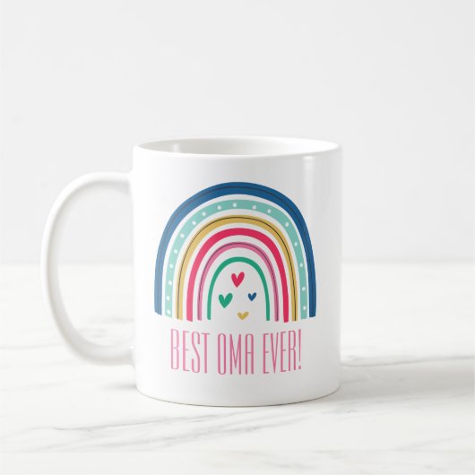 Best Oma Ever Rainbow Kaffeetasse (Links)