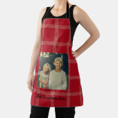 Best Oma je Red Squares Custom Foto Schürze (InSitu)