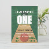 Best one First Birthday Invitation Einladung (Stehend Vorderseite)