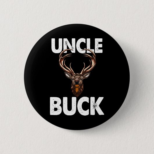 Best Onkel Buck Ever Funny Men Jagd Hirsch Buck Button (Vorderseite)