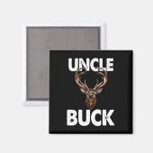 Best Onkel Buck Ever Funny Men Jagd Hirsch Buck Magnet (Vorderseite/Rückseite)