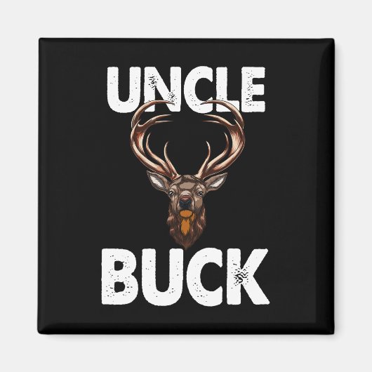 Best Onkel Buck Ever Funny Men Jagd Hirsch Buck Magnet (Vorne)