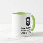 Best Onkel Definition Funny Bartded Funcell Tasse (VorderseiteRechts)