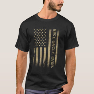 Best Onkel Ever American USA Grunge Flag Vater's T-Shirt