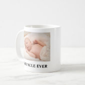 Best Onkel Ever Family Foto Kaffeetasse (Vorderseite Links)
