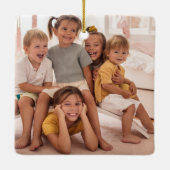 Best Onkel Ever Keepake Foto Weihnachten Keramikornament (Rückseite)